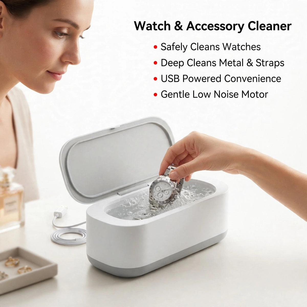 ZenHaat Pro Mini Ultrasonic Jewellery Cleaner