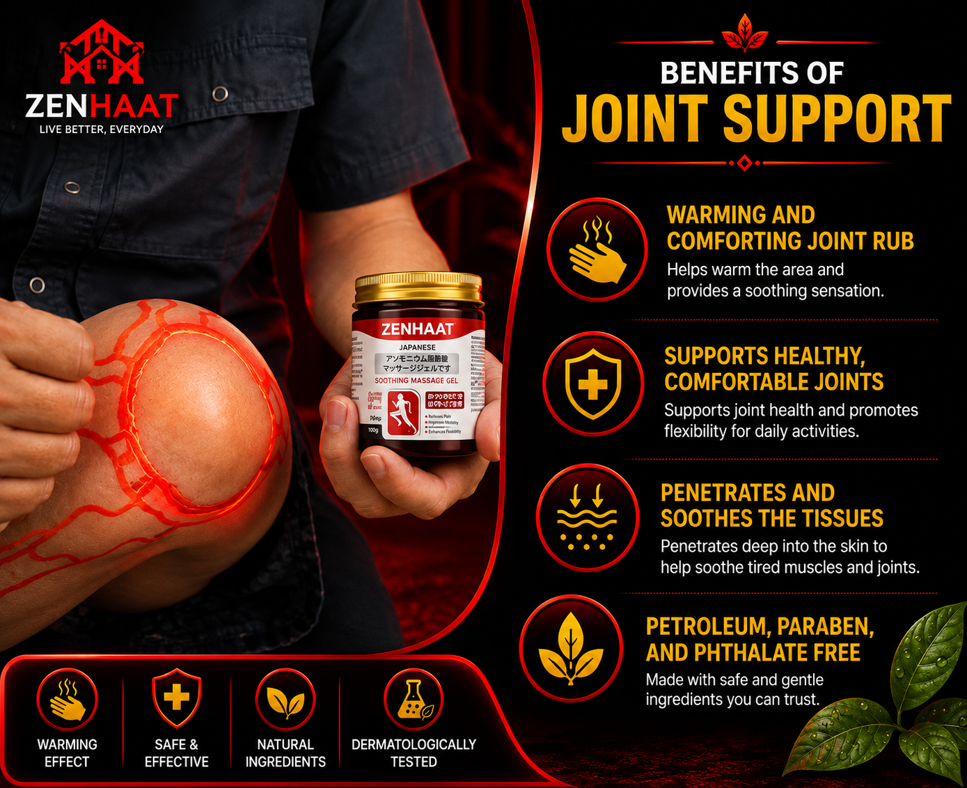 Japan Secret™ Instant Pain Relief Soothing Massage Gel (Buy1 Get1)