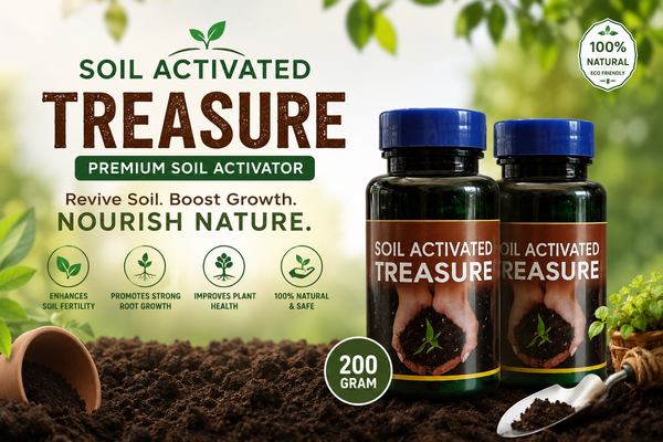 Soil Activated Treasure Premium Soil Activator 200 gram (Pack of 2)