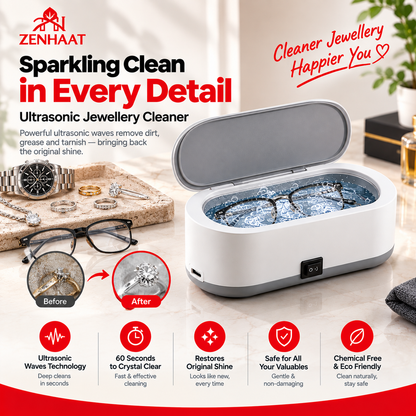 ZenHaat Pro Mini Ultrasonic Jewellery Cleaner